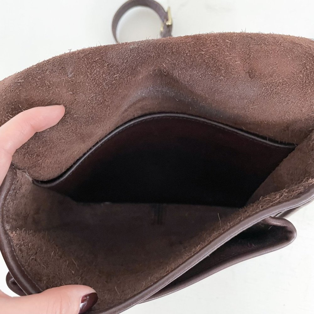 Coach 90s Vintage Brown Leather Station Crossbody Bag 5130 Costa Rica 1999 - Picture 12 of 12